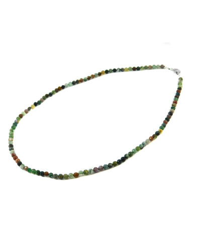 Exclusive necklace made of jasper, silver