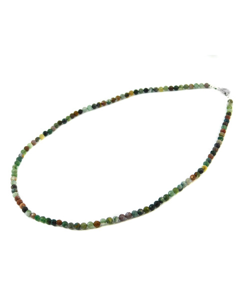 Exclusive necklace made of jasper, silver