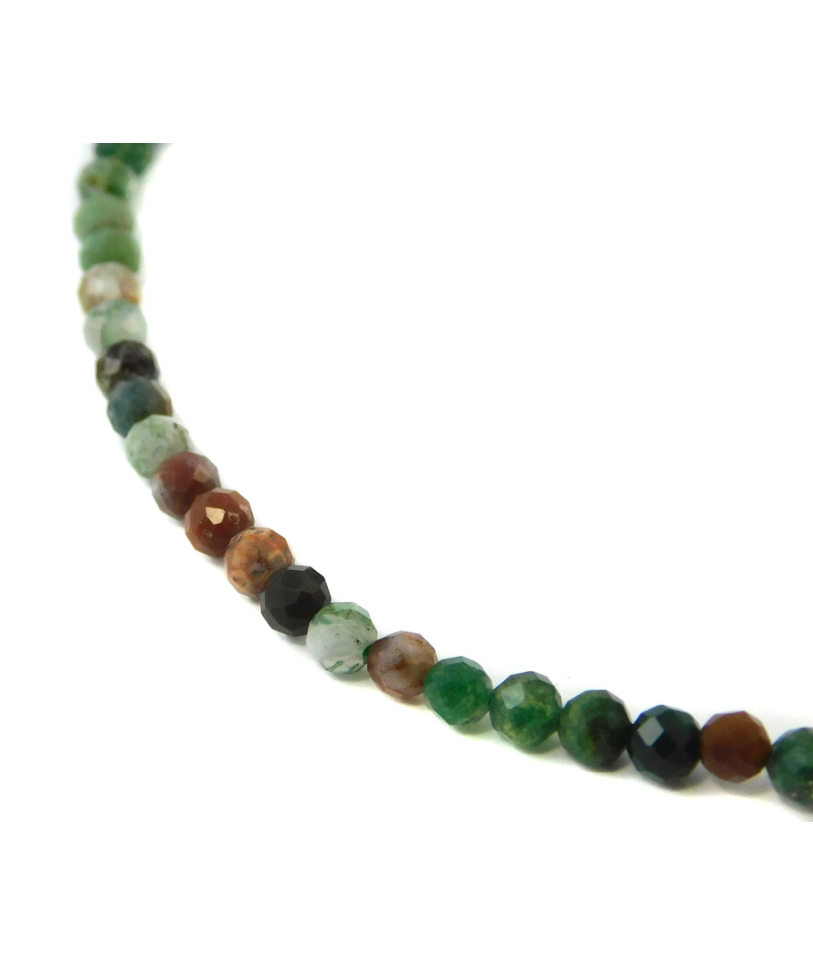 Exclusive necklace made of jasper, silver