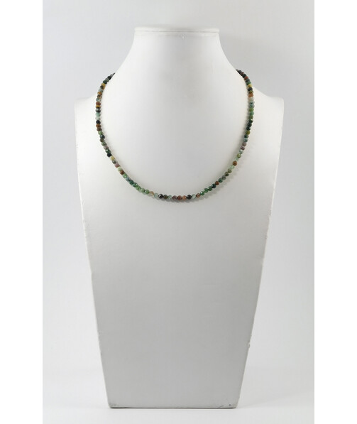 Exclusive necklace made of jasper, silver