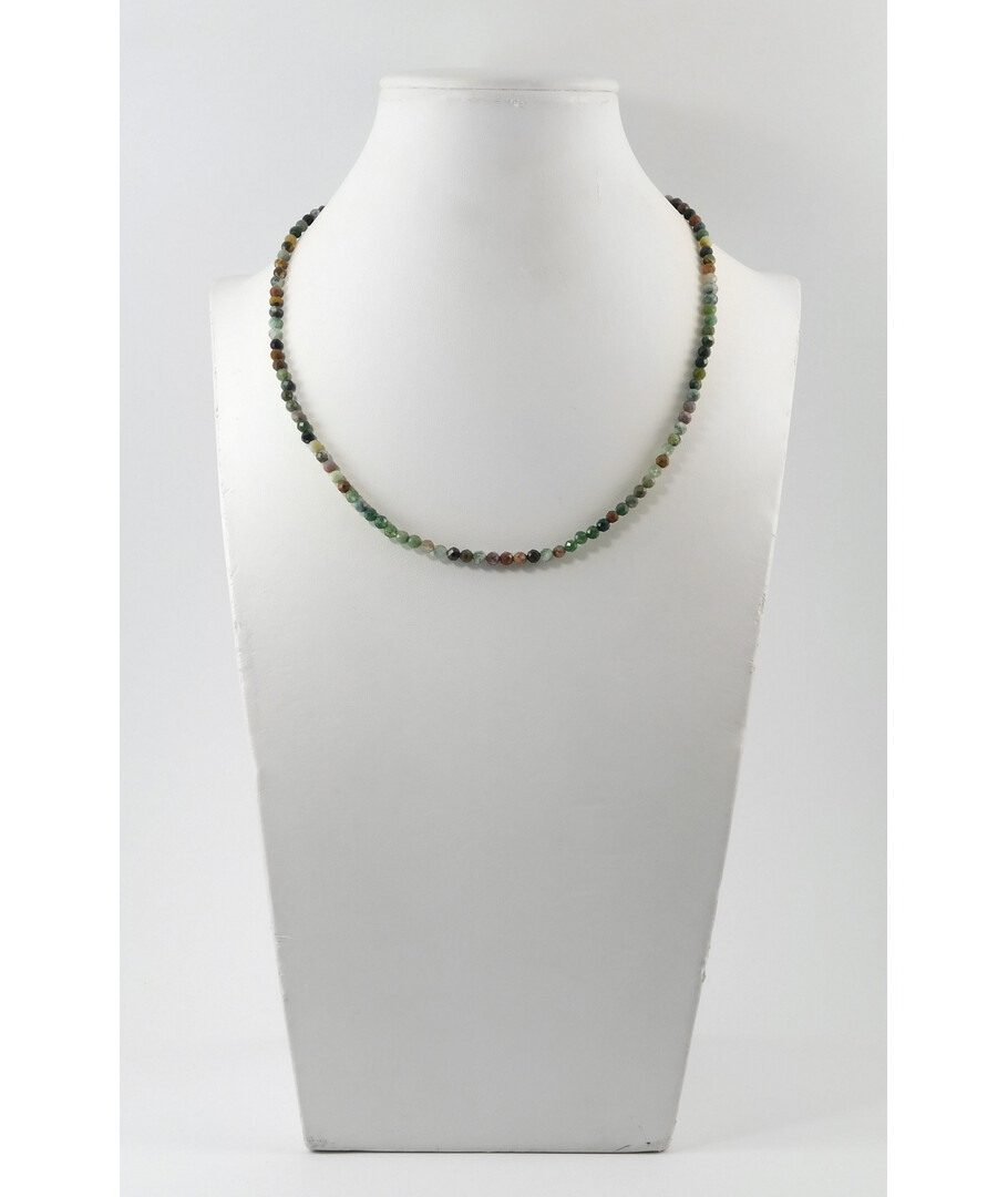 Exclusive necklace made of jasper, silver