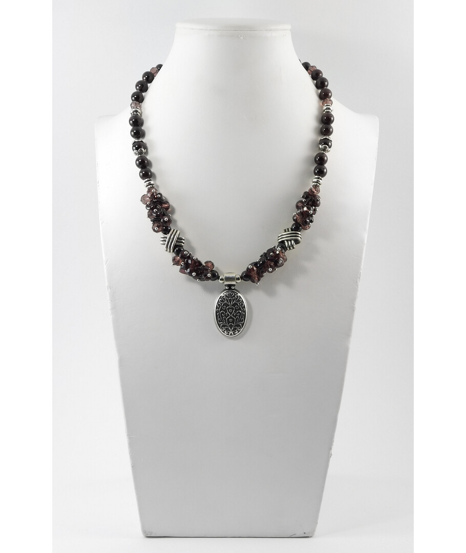 Necklace "Tulip" Garnet