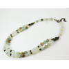 &quot;Dandelion&quot; necklace Synthetic moonstone, Amazonite