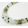 &quot;Dandelion&quot; necklace Synthetic moonstone, Amazonite