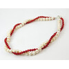 Necklace &quot;Breath of Love&quot; Pearls, Coral