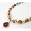 Necklace &quot;Hestia&quot; Rhodonite, Adular