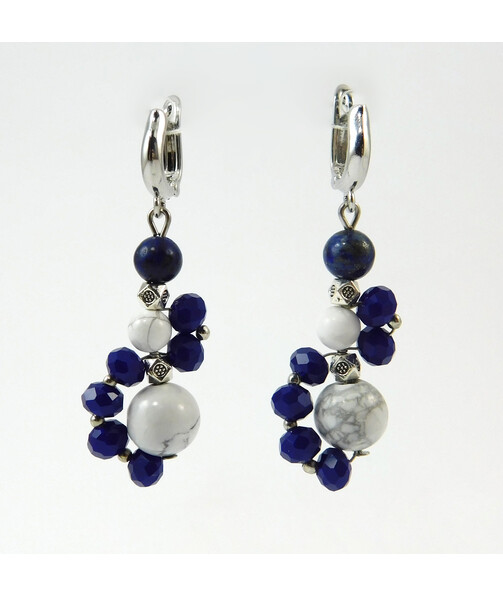 Earrings "Kiss of heaven" Kahalong, lapis lazuli