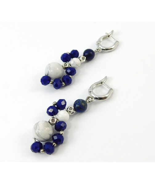 Earrings "Kiss of heaven" Kahalong, lapis lazuli