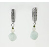 Earrings &quot;Blue Maiden&quot; Aquamarine, Adular