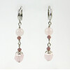 Earrings &quot;Gladiolus&quot; Rose quartz