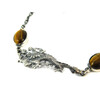 Tiger eye &quot;Dragon&quot; bracelet, silver