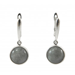 Labrador earrings, silver