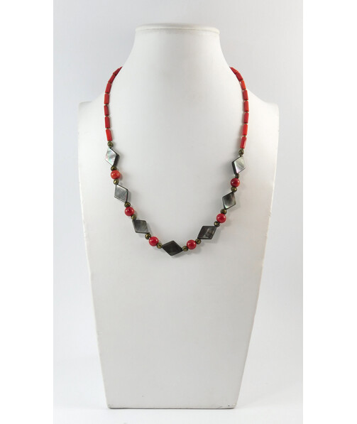 Necklace "Alison" Coral, Heliotis