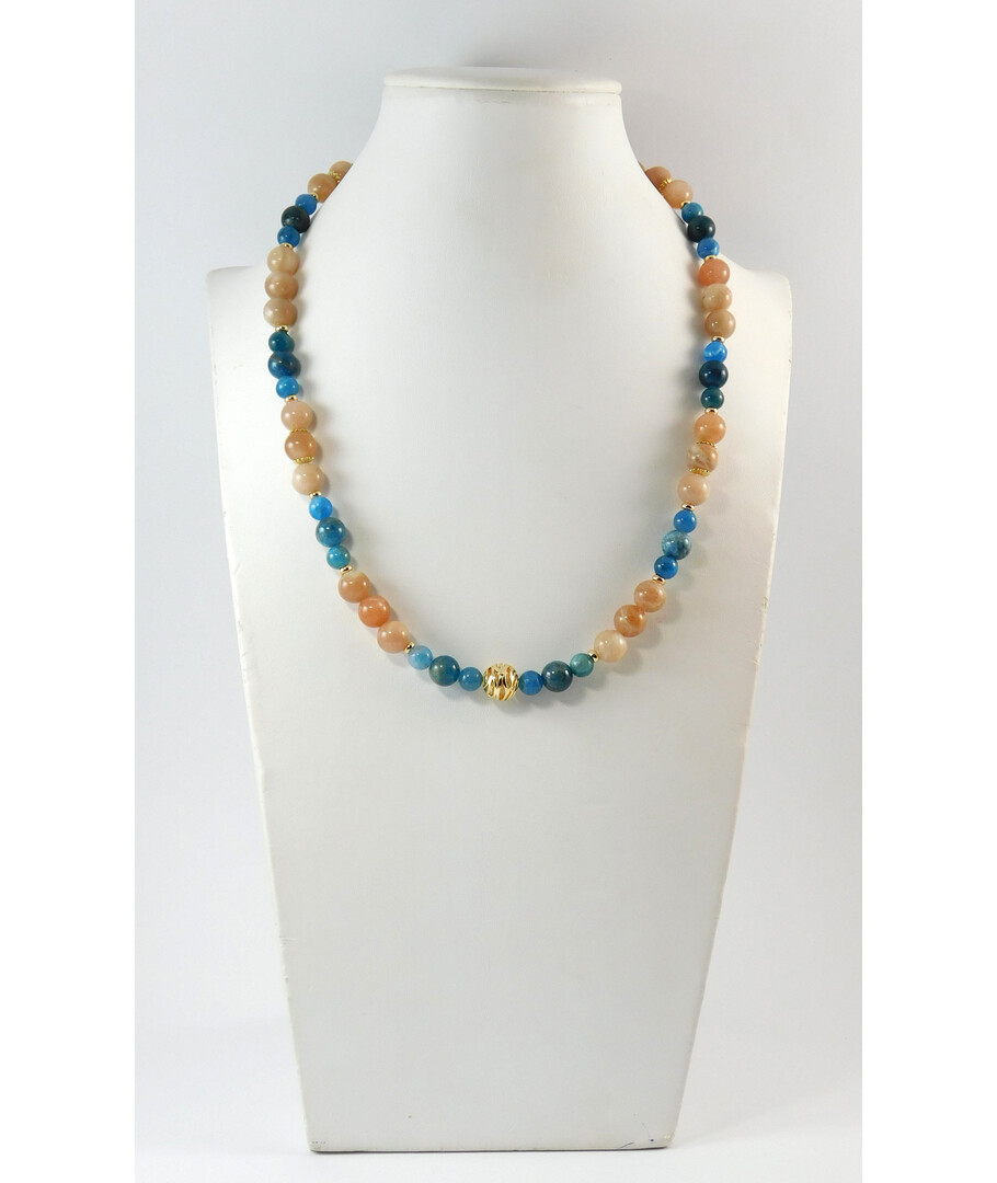 Necklace "Mirabella" Solar stone, Apatite