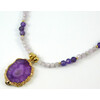 Necklace &quot;Silk&quot; Amethyst, Kunzite