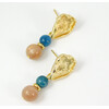 Earrings &quot;Mirabella&quot; Sunstone, Apatite