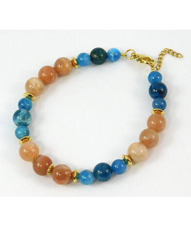 Bracelet "Mirabella" Sun stone, Apatite