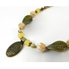 Necklace &quot;Karakum&quot; Mother of pearl, citrine, jasper