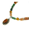 &quot;Solar&quot; necklace Amber, Zoisite, Solar stone