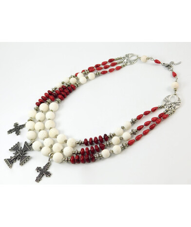 Necklace "Sicily" Coral