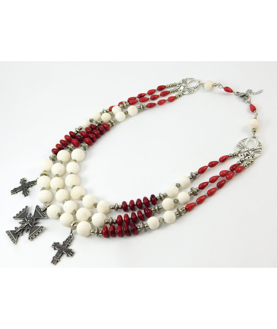 Necklace "Sicily" Coral