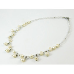 Pearl "Angel" necklace, Rock crystal