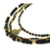 Necklace &quot;Black gold&quot; Tourmaline, Agate, beads