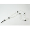 Rosary for prayer Selenite, Labrador, silver