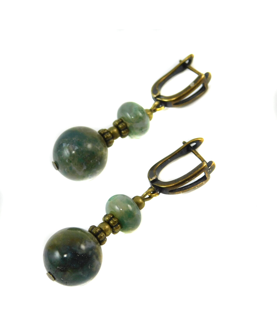 Earrings "Cheremosh" Jasper