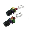 Earrings &quot;Summer mallows&quot; Agate, Amethyst, Citrine, Jadeite crumb