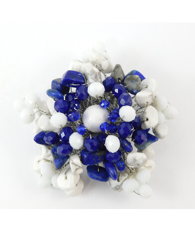 Brooch "Heaven's Kiss" Kahalong, lapis lazuli