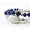 Bracelet &quot;Kiss of Heaven&quot; Kahalong, lapis lazuli, 2 rows