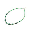 Necklace &quot;Fugu&quot; Malachite, Jade