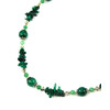 Necklace &quot;Fugu&quot; Malachite, Jade