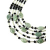 Necklace &quot;Claudine&quot; Jadeite, beads, Czech glass