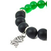 Bracelet &quot;Green Dragon&quot; Shungite Press, Chrysoprase