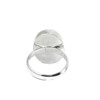 Sun stone ring, silver