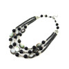 Necklace &quot;Izumi&quot; Agate, Hematite, Haliotis