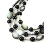 Necklace &quot;Izumi&quot; Agate, Hematite, Haliotis