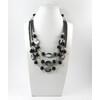 Necklace &quot;Izumi&quot; Agate, Hematite, Haliotis