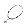 Necklace &quot;Smoke&quot; Jasper, Hematite