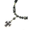 Necklace &quot;Smoke&quot; Jasper, Hematite