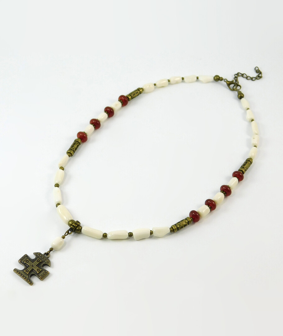 Necklace "Chani" Carnelian, Coral