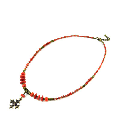 "Azula" necklace Sponge coral