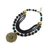 Necklace &quot;Culture&quot; Shungite press, Turquoise, Coral, beads