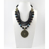 Necklace &quot;Culture&quot; Shungite press, Turquoise, Coral, beads