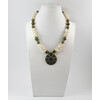 Necklace &quot;Nancy&quot; Tiger&#039;s eye, mother-of-pearl crumb