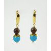 &quot;Korra&quot; Cat&#039;s Eye Earrings, Botswana Agate