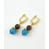 &quot;Korra&quot; Cat&#039;s Eye Earrings, Botswana Agate