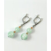 Earrings &quot;Alicante&quot; Angelite, Sun stone